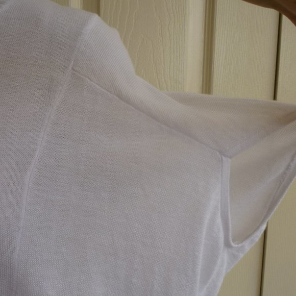 Cold Water Creek: White Dolmen Sleeve Light S - Picture 6 of 9